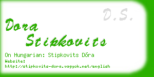 dora stipkovits business card